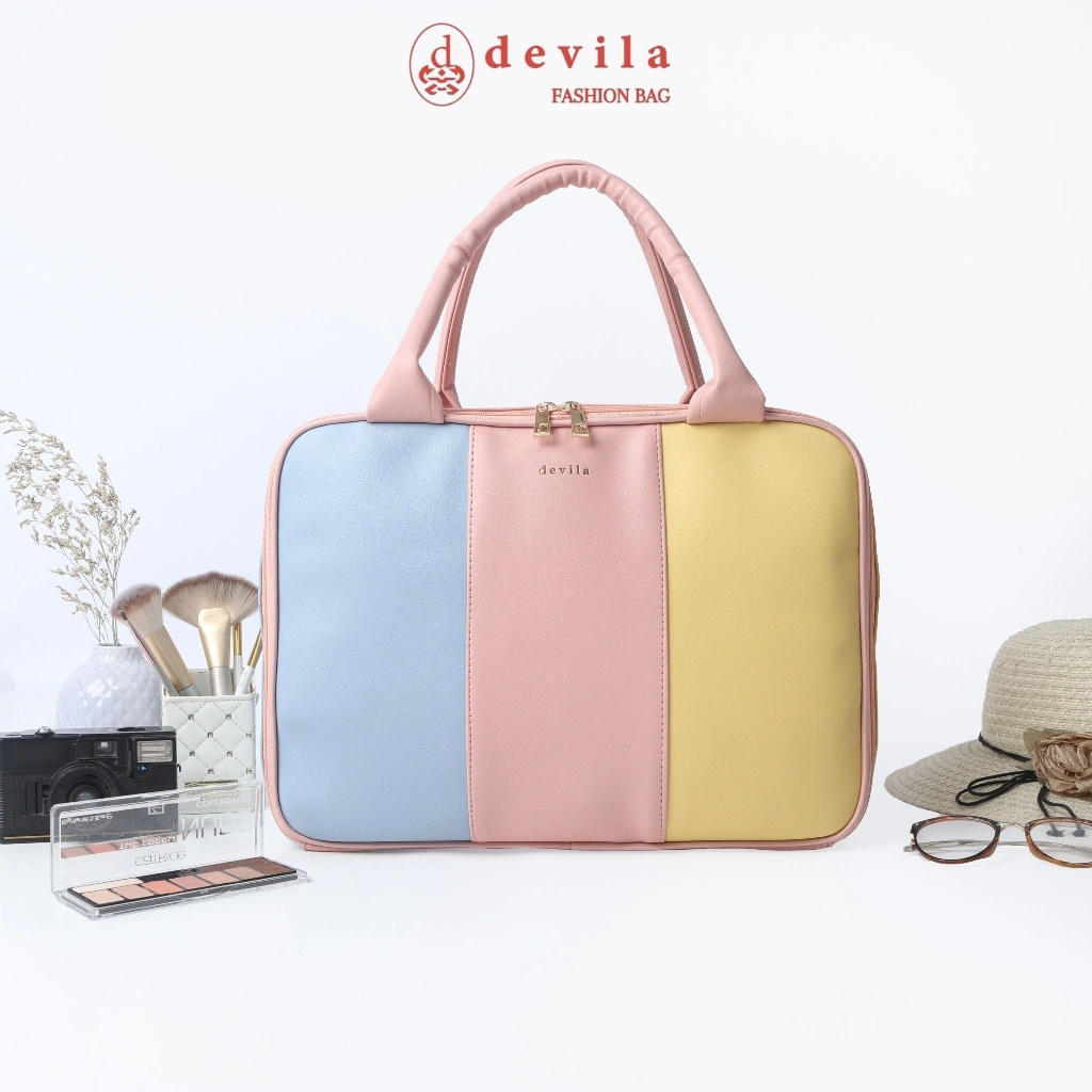 DEVILA - Ice Cream Waterproof Tas Travel Bag Medium Size