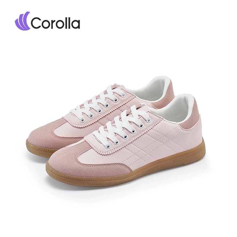 COROLLA Sam-Ba Women's Sports Shoes Sepatu Olahraga Sekolah Kuliah Wanita Outdoor Warna Pink Nyaman Casual Ringan Empuk