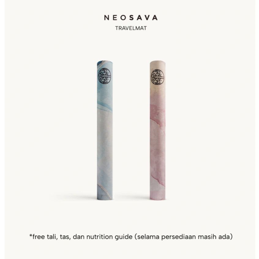 NEOSAVA Matras Travel Mat Yoga Motif Portable Lipat Outdoor Non Slip 1.5 Mm