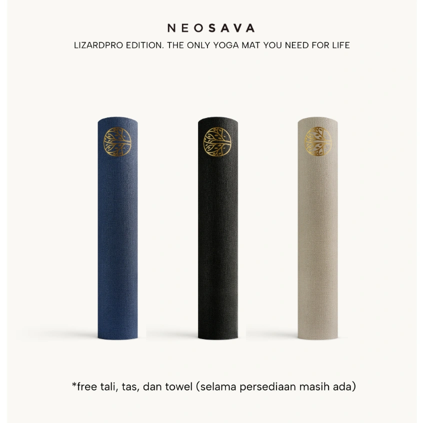 NEOSAVA LIZARD PRO Yoga Mat 5mm – Premium Mat Anti-Slip | Superior Grip | SGS Certified | Bebas Phthalates Logam Berat | Matras Pilates Tebal Olahraga Alat Gym Non Slip