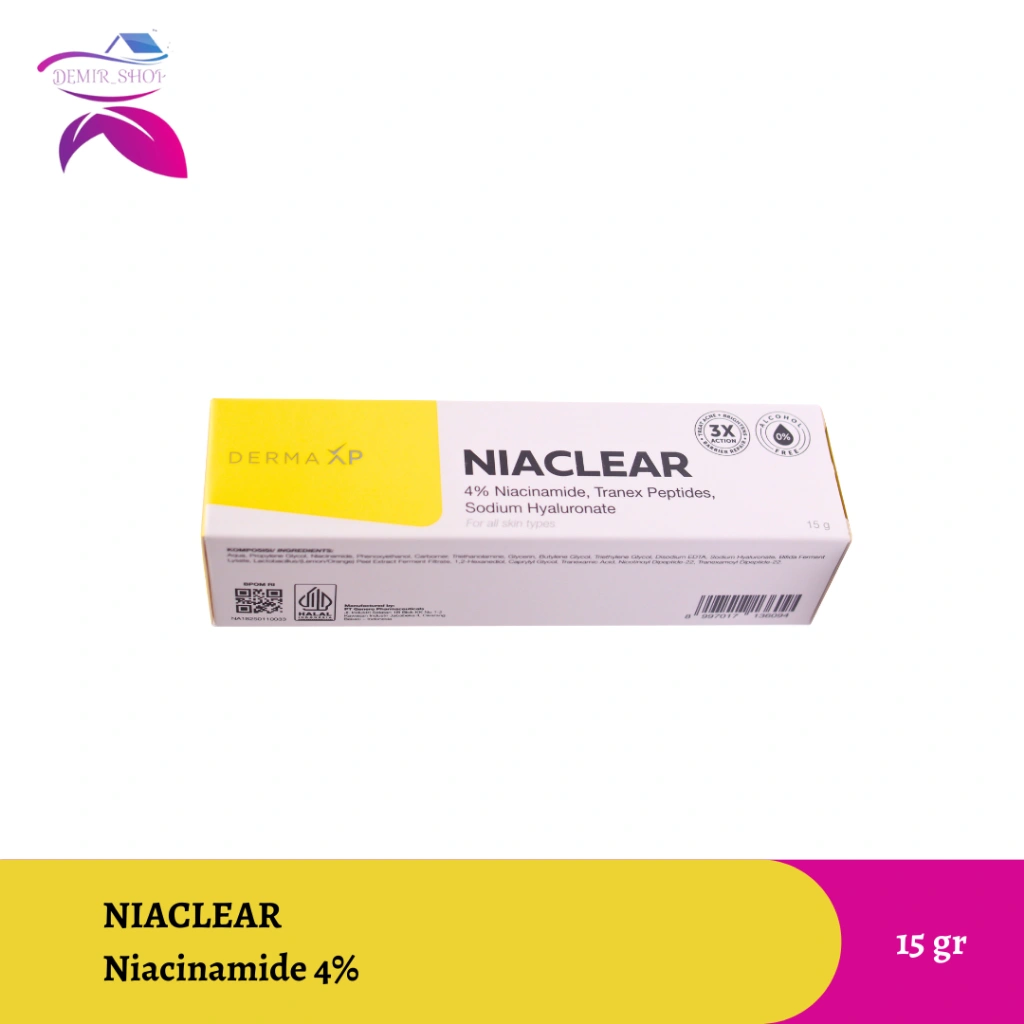 Niaclear Niacinamide 4% Gel 15 gr / Obat Jerawat / Acne Gel