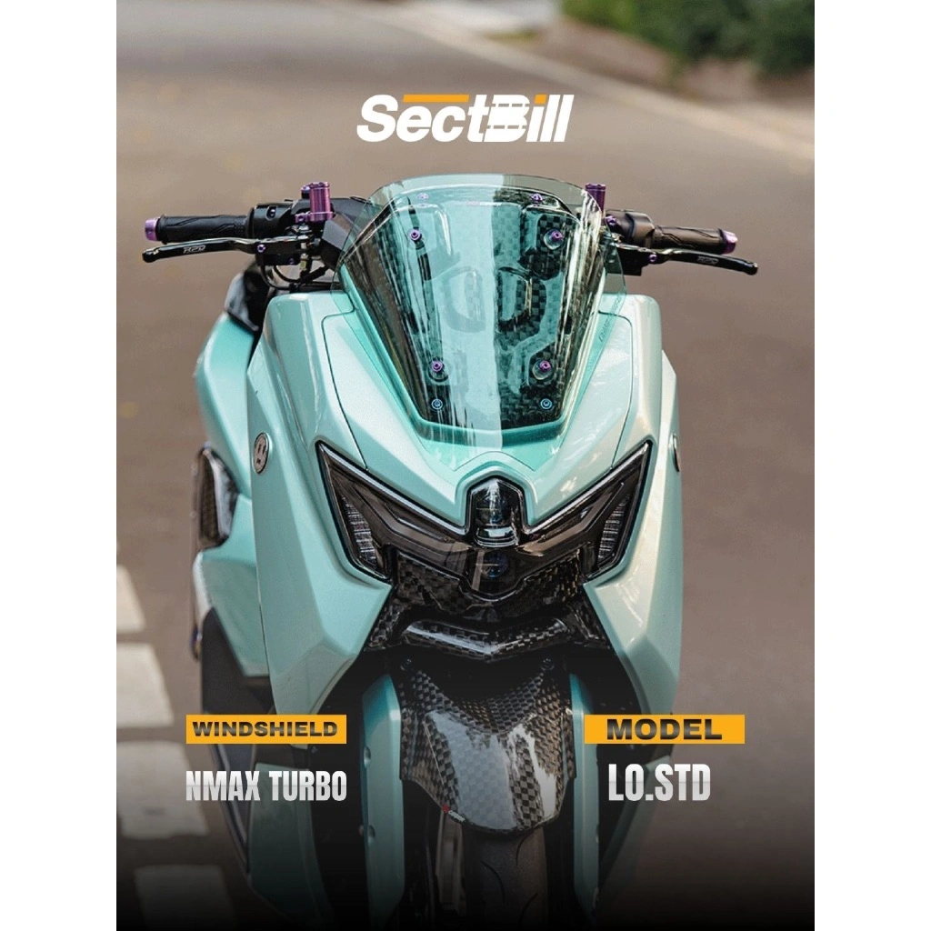 Windshield YAMAHA NMAX TURBO / NEO  LO Standard Merk Sectbill