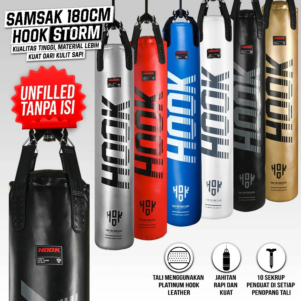 Samsak 1.8 Meter Hook Fight Gear, Samsak Muay Thai, Sansak Tinju, Samsak Boxing, Samsak Beladiri