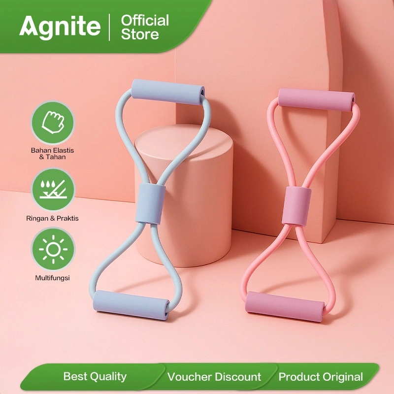 Agnite Tali Stretching Rope Multifungsi / Resistance Band / Yoga Pilates Fitness Gym Portable ER264