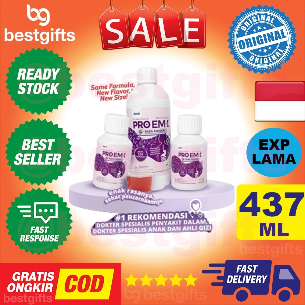 PROBIOTIK PROEM1 PRO EM 1 RASA ANGGUR BAKTERI BAIK MINUMAN PROBIOTIK ALAM UNTUK KESEHATAN TUBUH