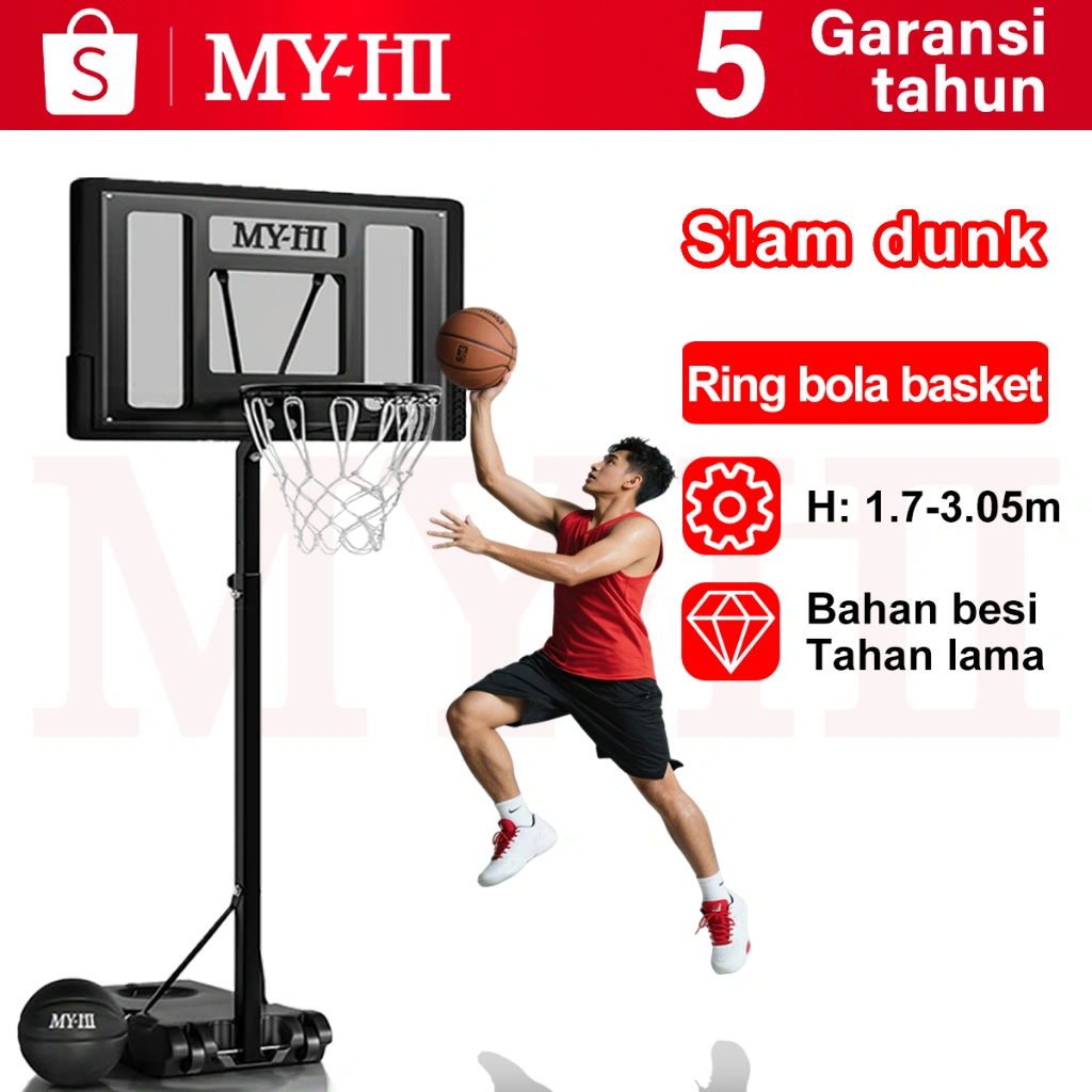 MY-HI Tiang basket Ring Basket Anak Ring Bola basket Ring Basket Portable  Basket anak dan ring
