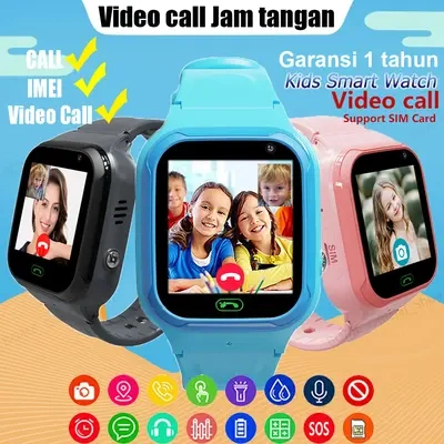 Anti Air Jam tangan anak 4G Video call telepon - anak Gps Digital Smartwatch anak Waterproof Kids Smart Watch