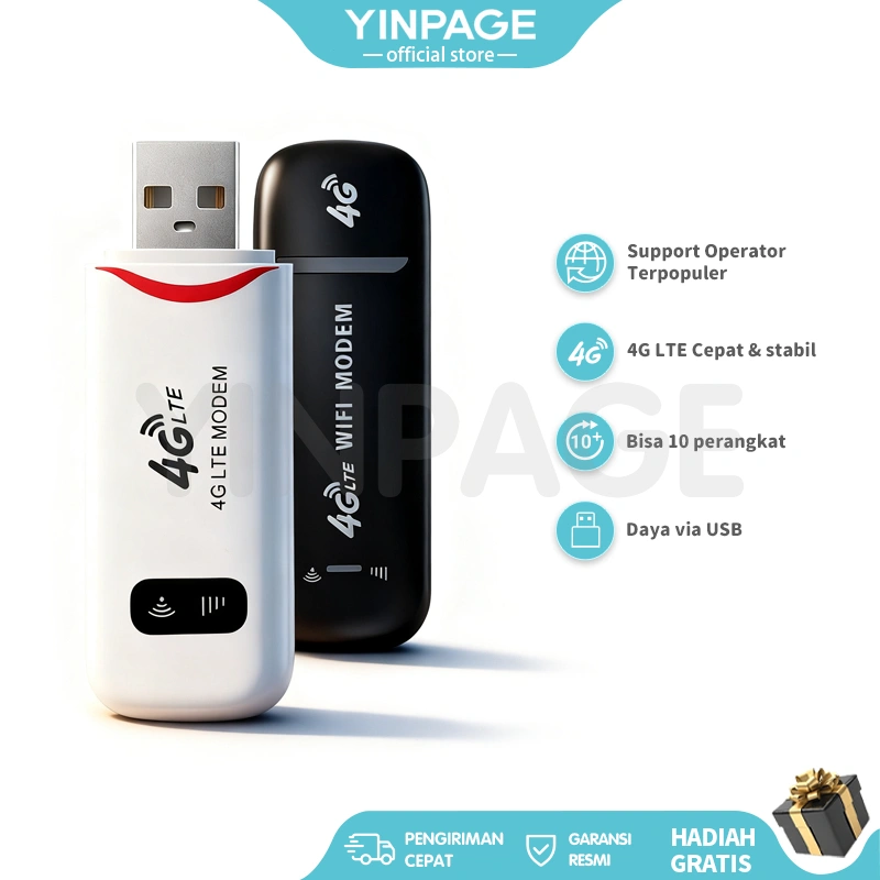 Portabel USB WiFi 4G dengan kartu SIM All Operator LTE Modem USB Dapat Diganti Dengan Bebas Internet Nirkabel USB Wireless Router 4g Wi-Fi Modem Mifi PC Laptop Ponsel Support 10 Devices