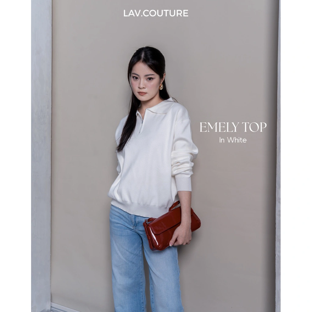 Lav.Couture - Emily Long Sleeve Knit Sweater
