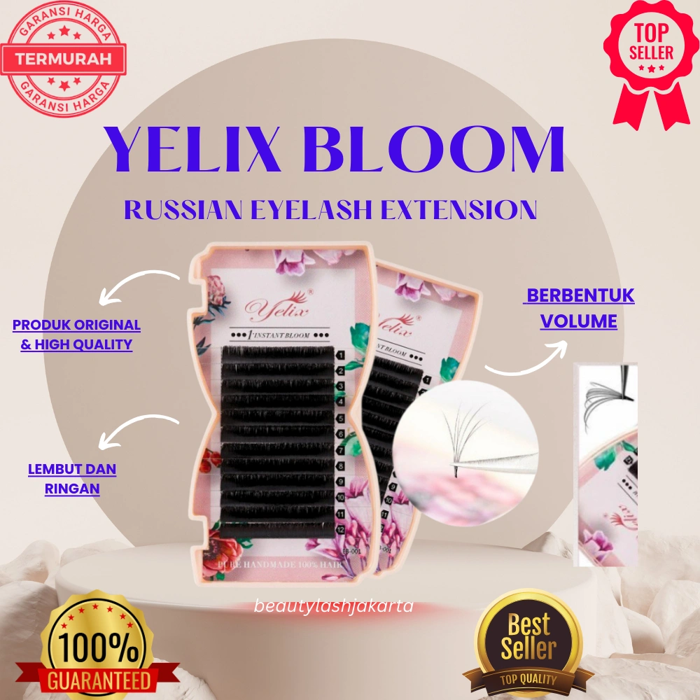 YELIX BLOOM EYELASH VOLUME / RUSIAN / BULUMATA YELIX BLOOM / EYELASH EXTENSION YELIX