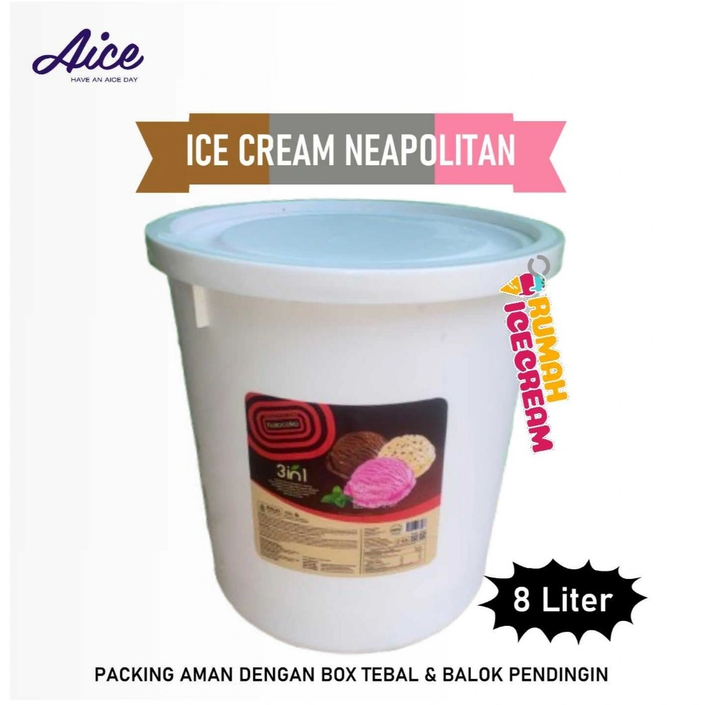 Es Krim Aice (Halocoko Series) Neapolitan 8L