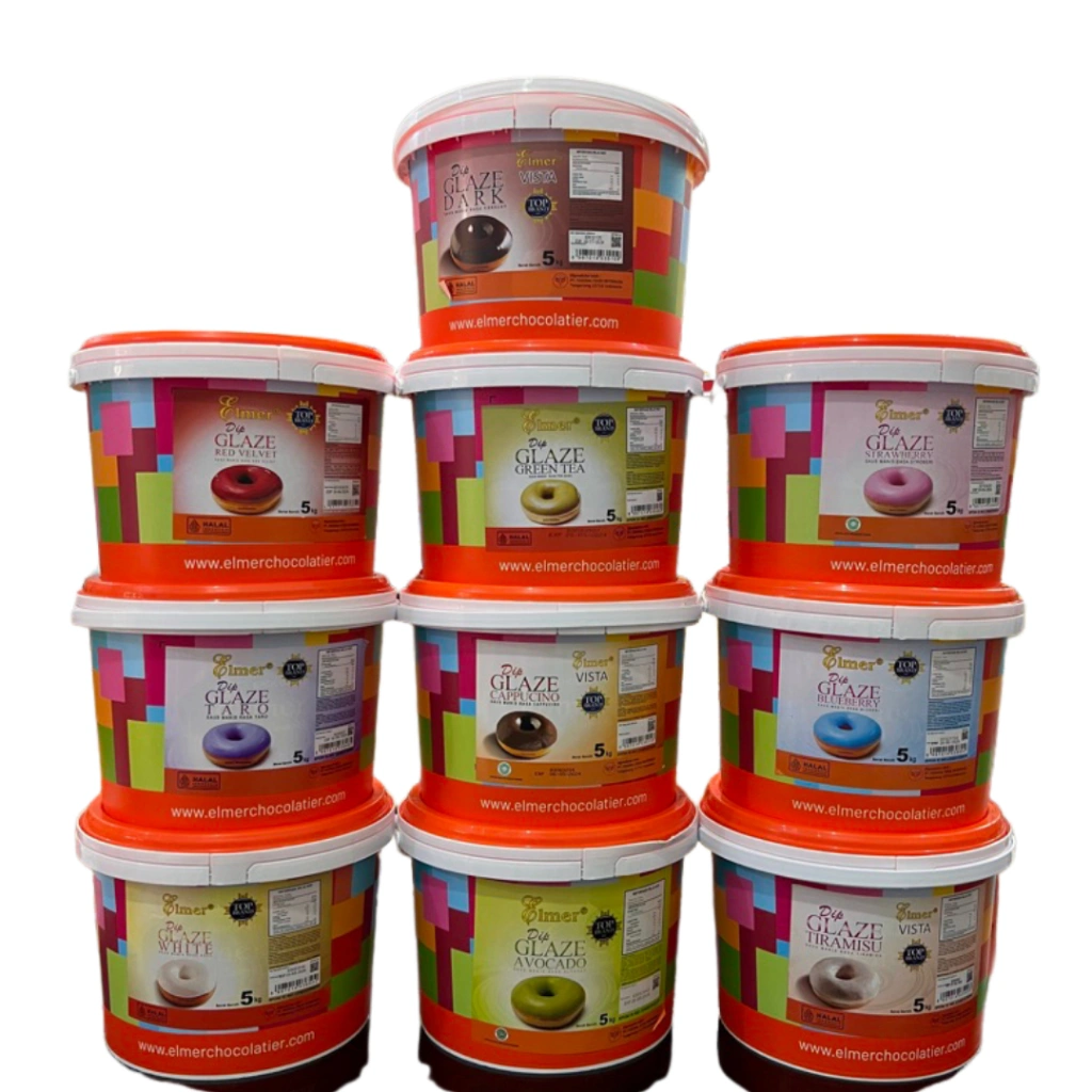 Elmer Dip Glaze 5kg Topping Donut Aneka Rasa