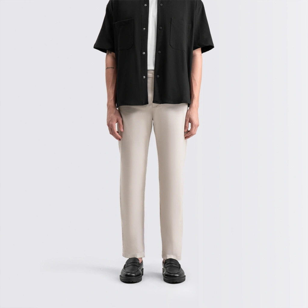 Livehaf - Essential Chino Pants Light Cream