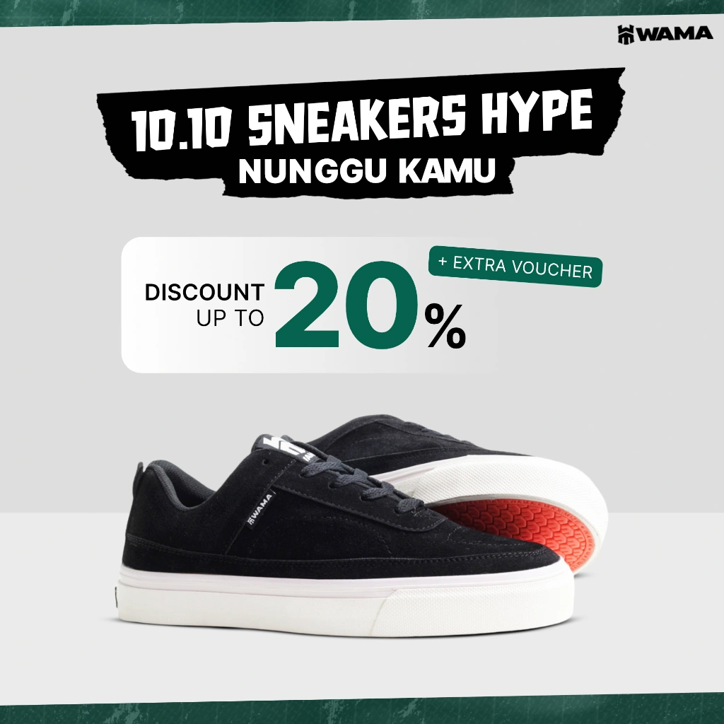 WAMA - Temfox | Sneakers Casual - Sepatu Sneakers Casual Pria Brand Lokal Vulcanized Skateboard BMX - Sepatu Sekolah