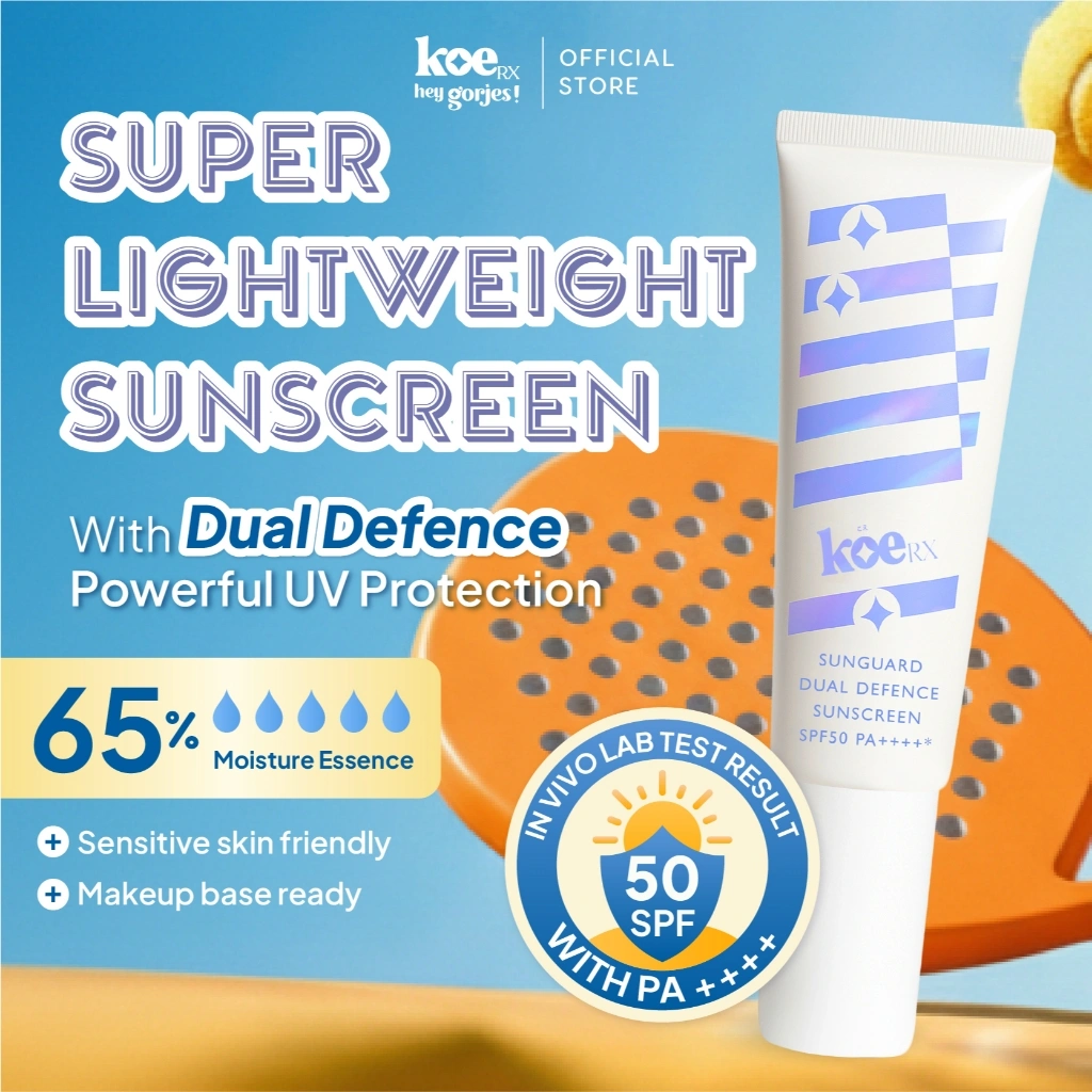 KOErx Gorjes SunGuard Dual Defence Sunscreen SPF 50 PA++++ 30 gram - Moisturizer Suncreen Essence