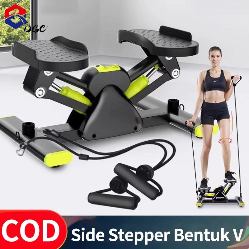 DGC Mini Side Stepper V Stepper Walker Air Glide Stepper Peralatan Latihan Kebugaran Membakar Kalori