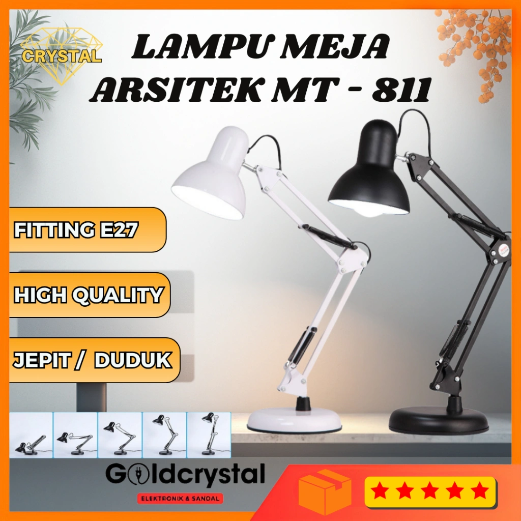 Lampu Meja Arsitek / Lampu Belajar / Lampu Duduk / Duduk MT-811