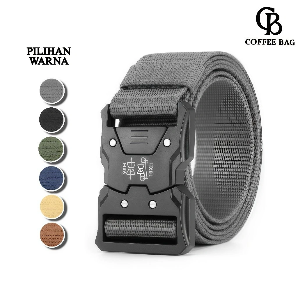 [CB] Ikat Pinggang Canvas Fast Unlock Military /Sabuk Bahan Kepala Plastik-NG-150/AH-221 & BD-58-1