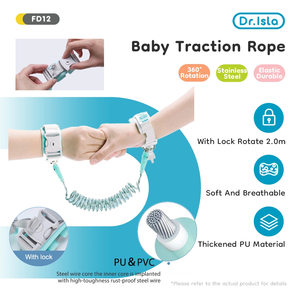 DR.ISLA Gelang Tali Pengaman Anak / Child Safety / baby anti lost Tali Pengaman Tangan Anak Anti Hilang 2 Meter Child Anti Lost Strap Gelang Harness Pengaman Balita Jalan Anak FD12