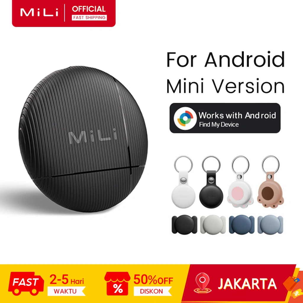 [Android Only] MiLi Litag Mini GPS Tracker IP65 Waterproof 120m Smart Tag Pelacak GPS