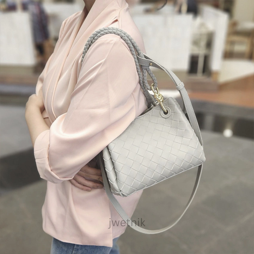 JWETNIK - BBS BOWI LUXURY GENUINE LEATHER WOVEN BAG SHOULDER AND CROSSBODY BAG - NO LOGO