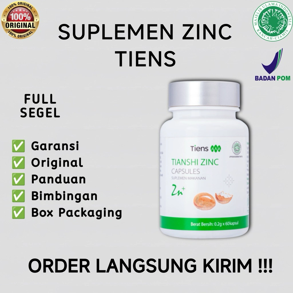 Penggemuk badan herbal tiens ZINC FULL Menambah nafsu makan | Meningkatkan nafsu makan