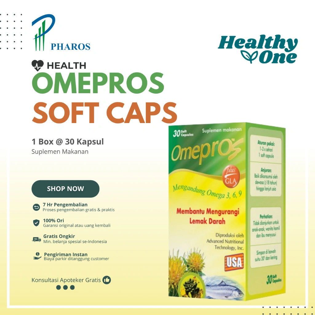 Omepros 30 Soft Kapsul / Suplemen / Omega 3