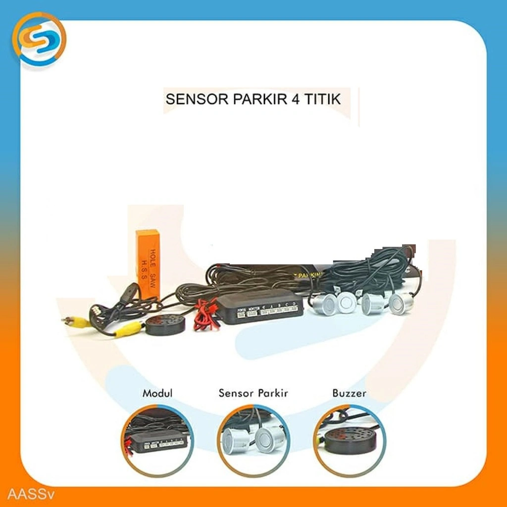 Sensor Parkir Mobil 4 titik Parking Sensor System- Car parking sensor