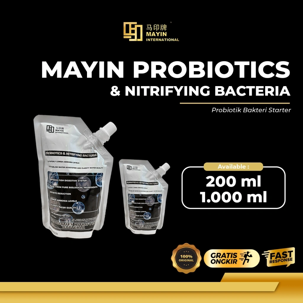 Mayin Probiotic & Nitrifying Probiotik Bakteri Starter Penjernih Air Aquarium Ikan