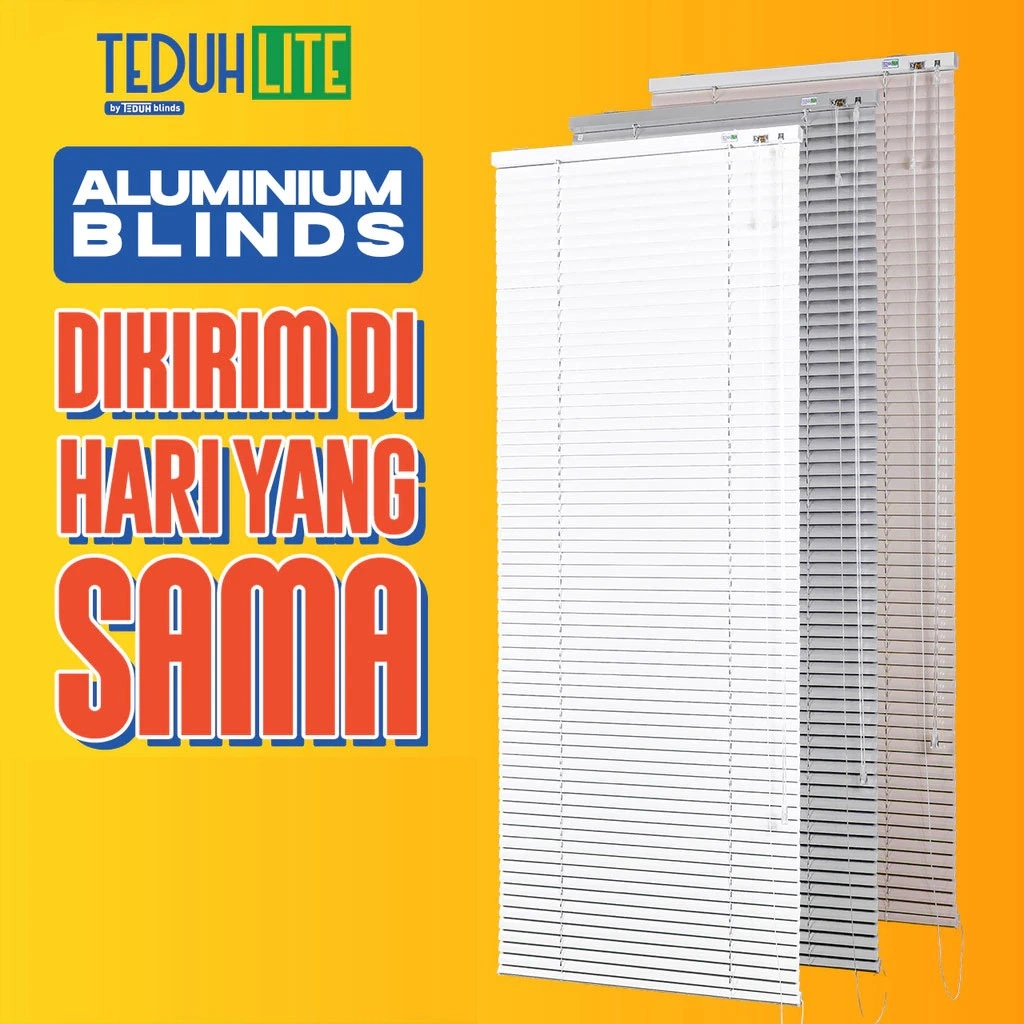 Teduh Lite - Venetian Blind Aluminium – Tirai Jendela Aesthetic - Tirai Gulung Ready Stock