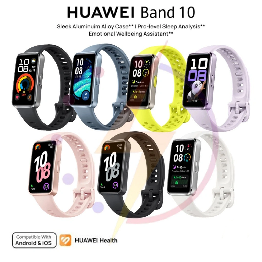 HUAWEI Band 10 Smartband | Sleek Aluminum Alloy Case | Emotional Wellbeing Assistant