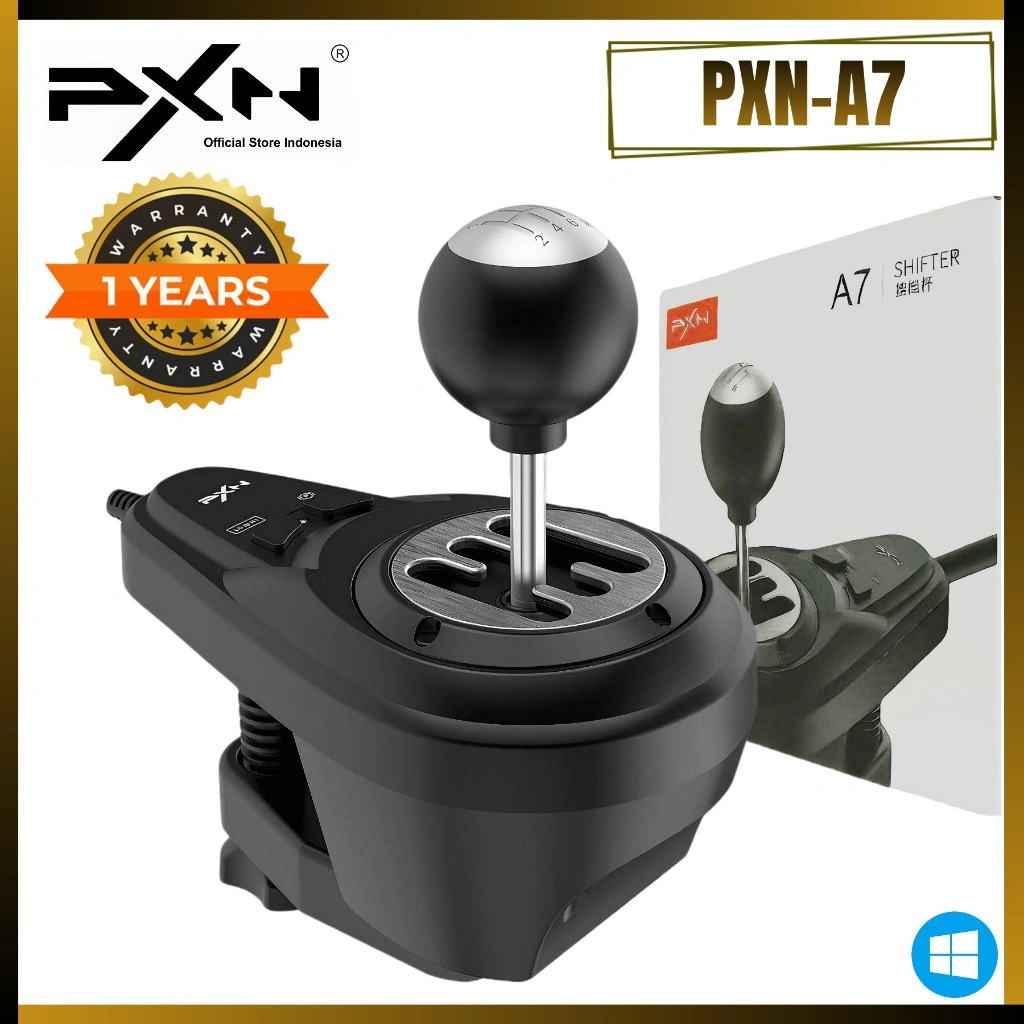 PXN A7 Gaming Steering Wheel 6+1 Gear Shifter A7 Racing Simulator Steering Wheel PC Windows