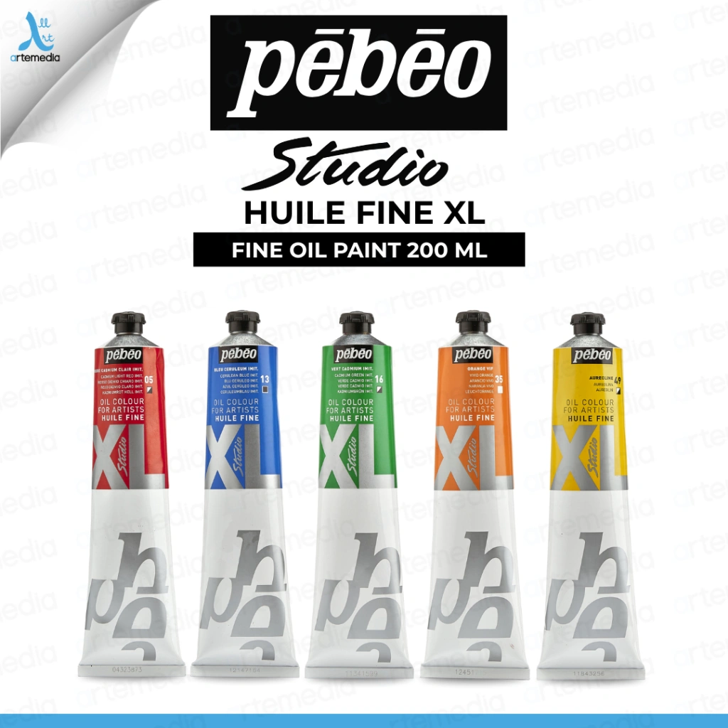 Pebeo Studio XL Fine Oil Paint 200 ml | Cat Minyak Fine Artist Oil Colour Tube Oil Painting Lukis Kanvas