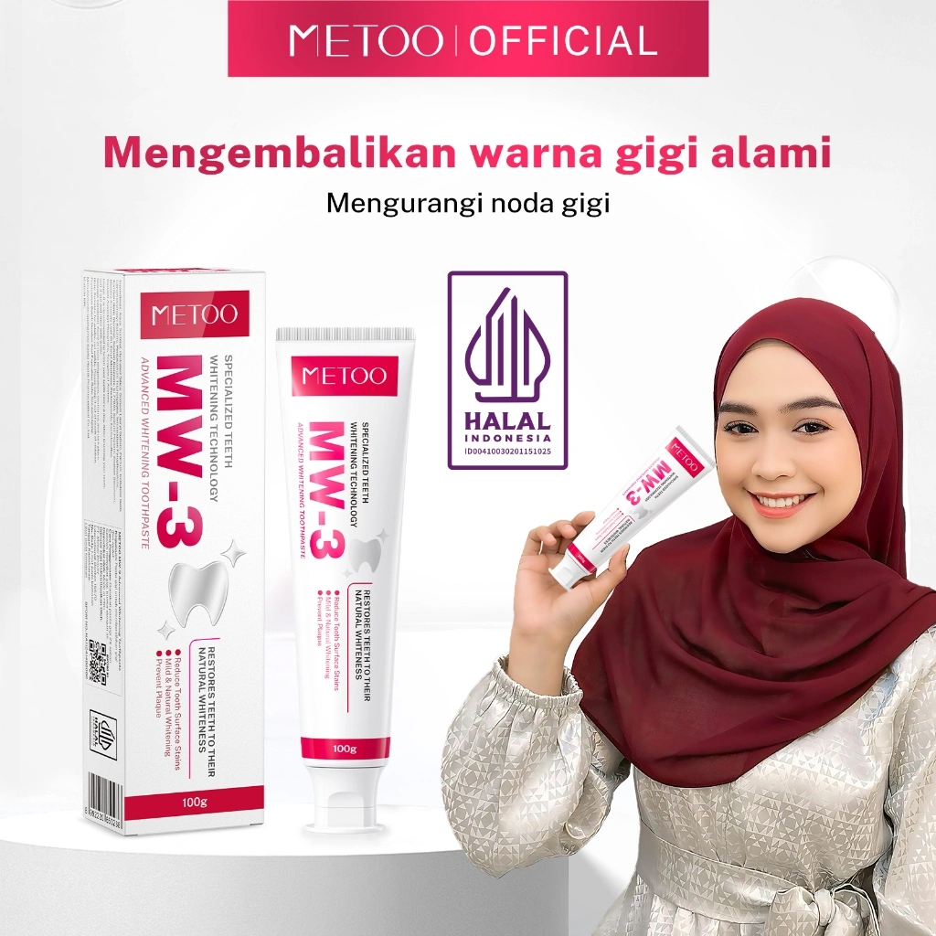 [PILIHAN RICIS] METOO MW-3 Advanced whitening ToothPaste - pemutih gigi / Bebas Karang Gigi /Pasta Gigi Probiotik / Karang Gigi