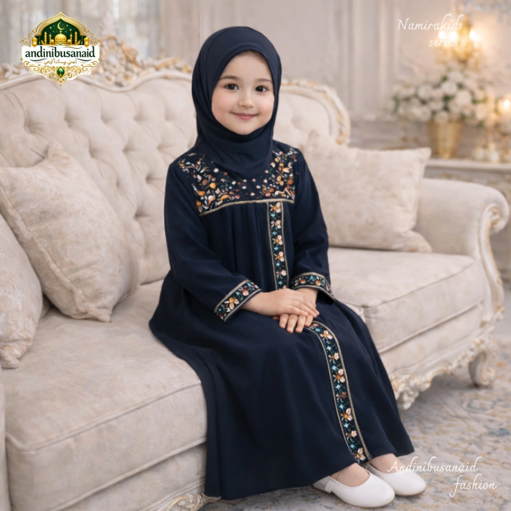 ANDINI Gamis Anak Namira kids Usia Anak - Remaja Tanggung Ceruty Babydoll Premiun Lapis Furing Higet Model terbaru mulim mewah model terbaru dress elegant anggun ( BELUM SAMA KERUDUNG )