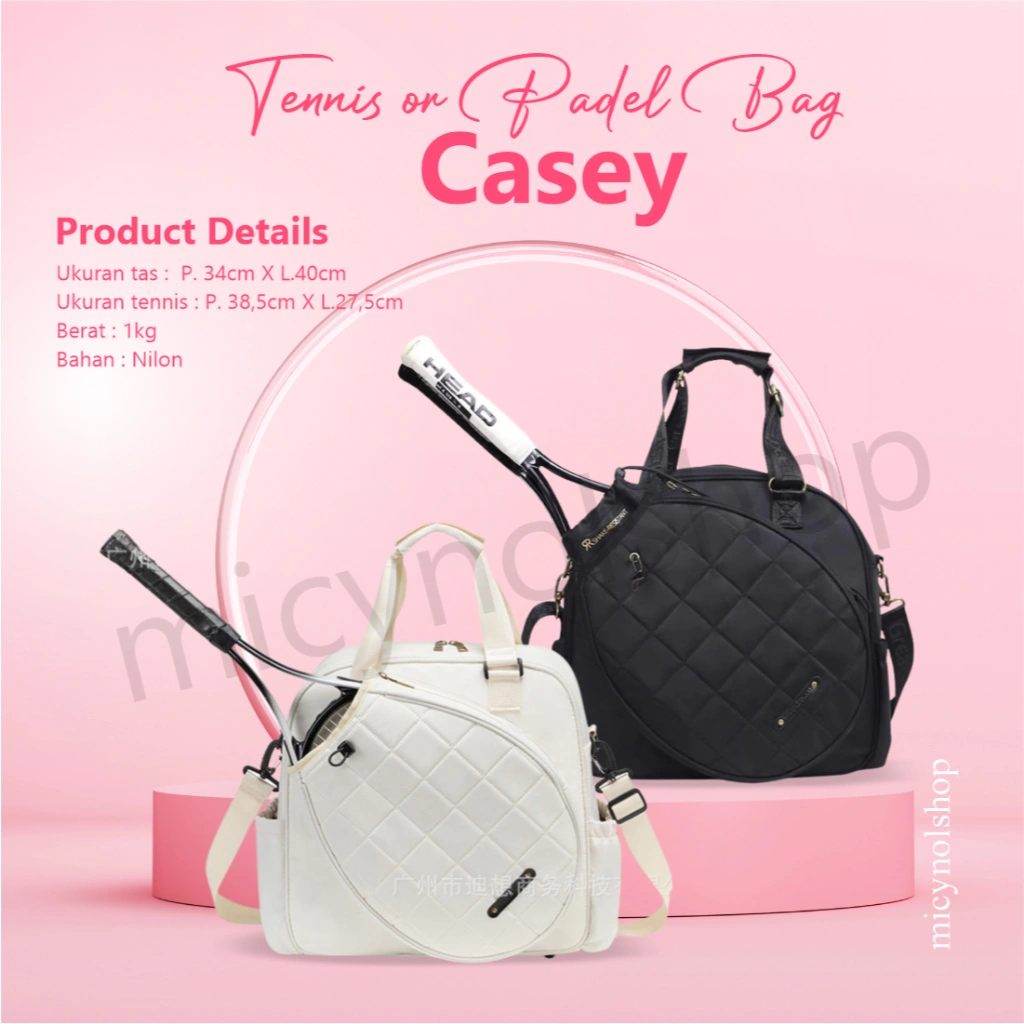 MICYNSOLSHOP - TAS TENNIS/TAS PADEL/ CASEY HEAD SIZE 105 INC/TAS WANITA TENNIS/TAS BADMINTON/KODE CASEY TENNIS