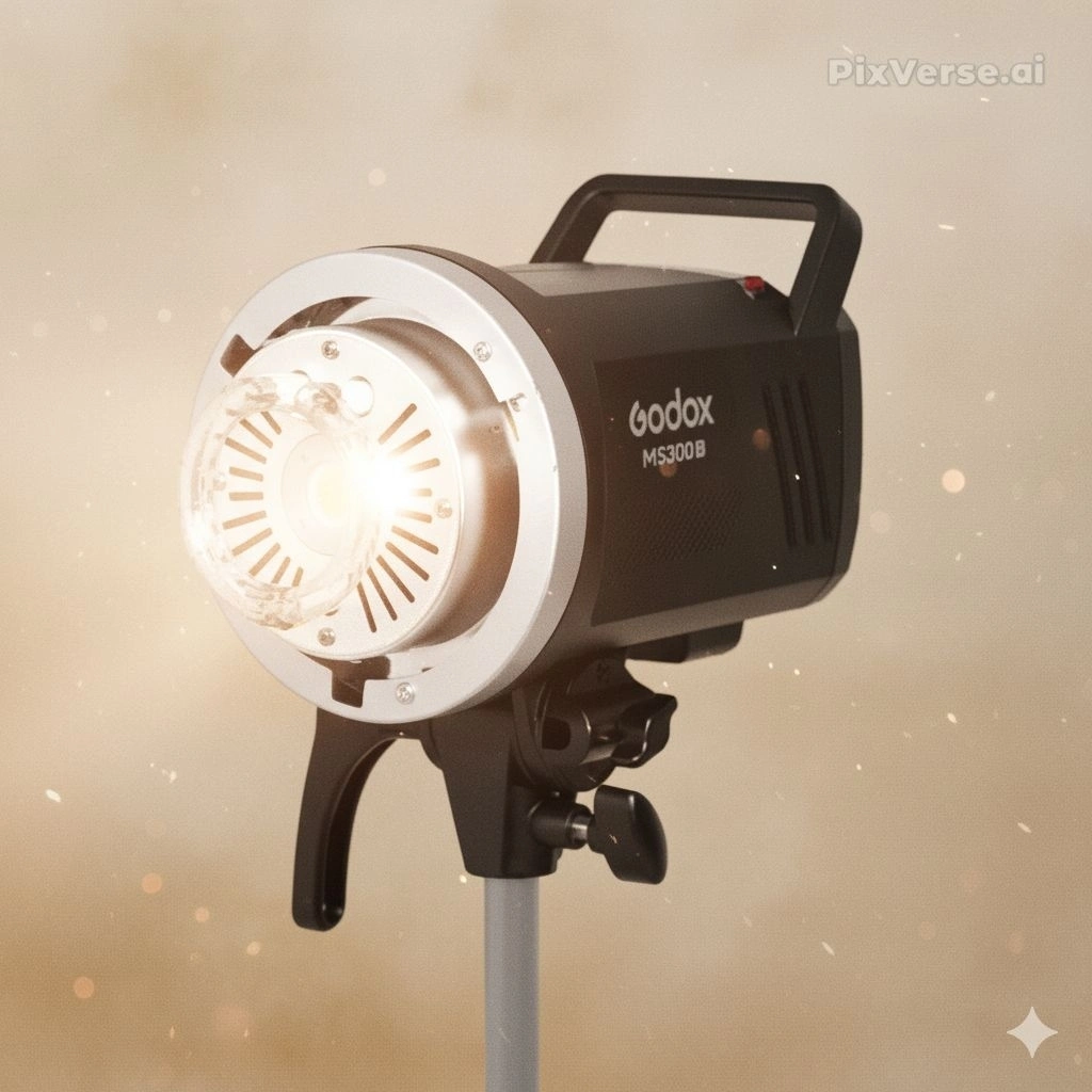 Lampu Studio Godox MS300 Monolight Studio Flash MS-300 V Lighthing led MS 300 V