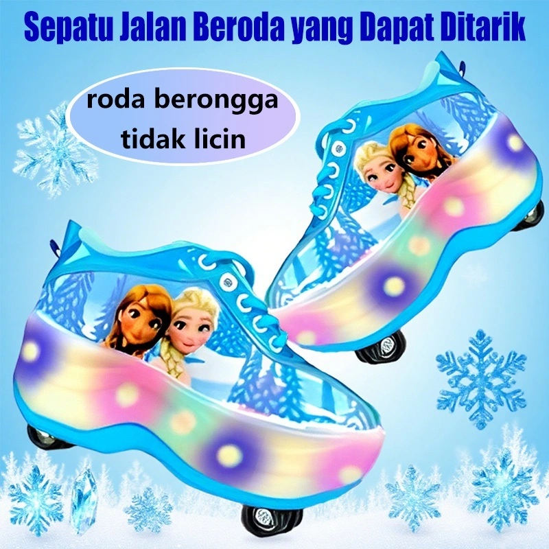MATOUGUI Sepatu Roda Anak Perempuan-LED -4 Roda - Sepatu Roda Dewasa/sepatu roda anak laki laki