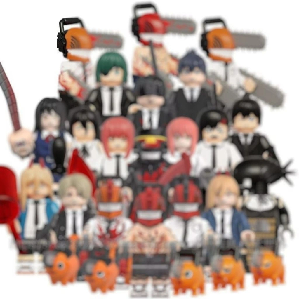 Mainan kreatif karakter anime chainsaw man denji pochita manusia gergaji power makima himeno aki reze kobeni WM2523 WM2524 WM2525 WM6159 KT1067 XP506 XP507 XP508 XP509 XP510 XP511 XP512 XP513 XP514 XP515