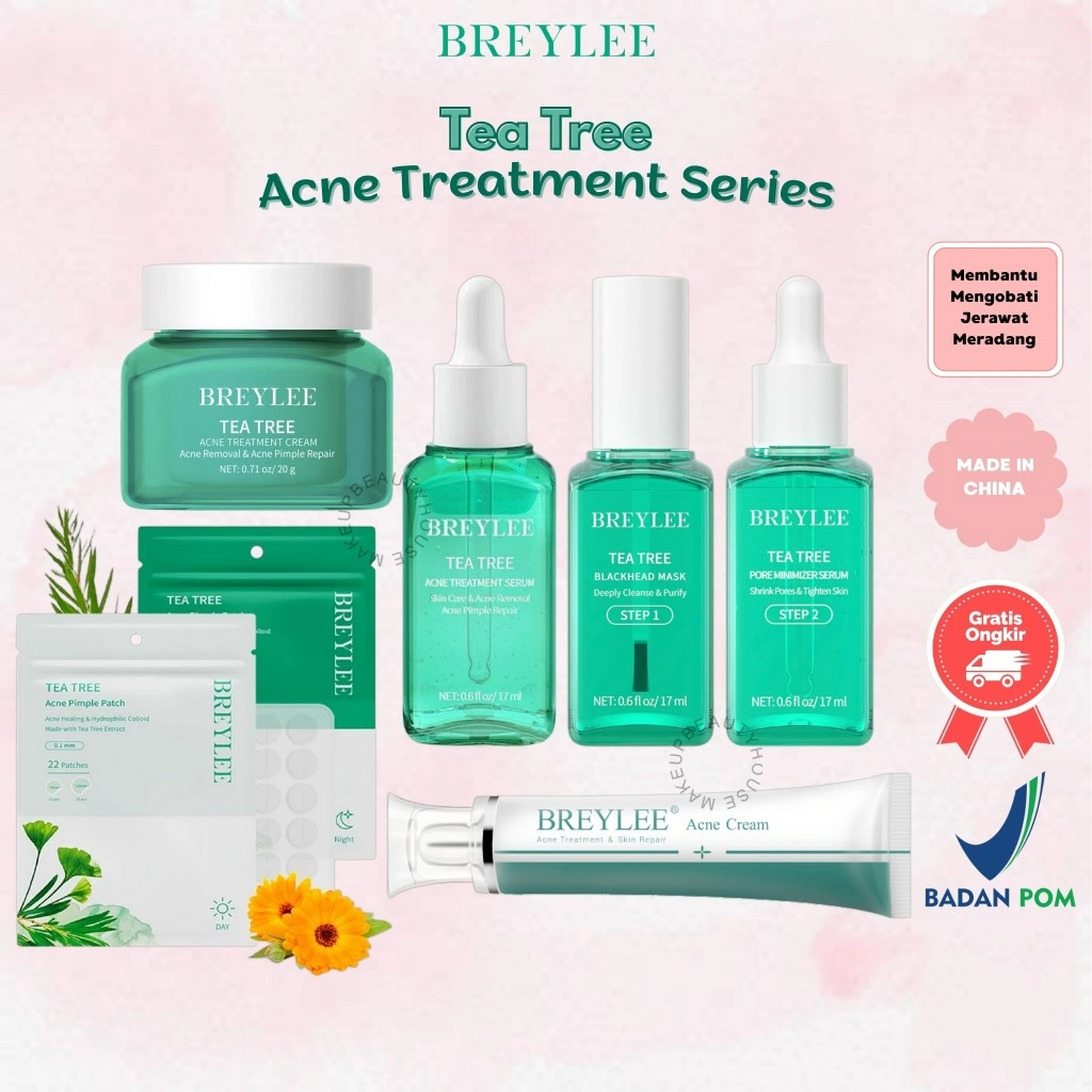 BREYLEE Step 1 Blackhead Remover Mask | Step 2 Pore Minimizer Serum | Cream |Acne Pimple