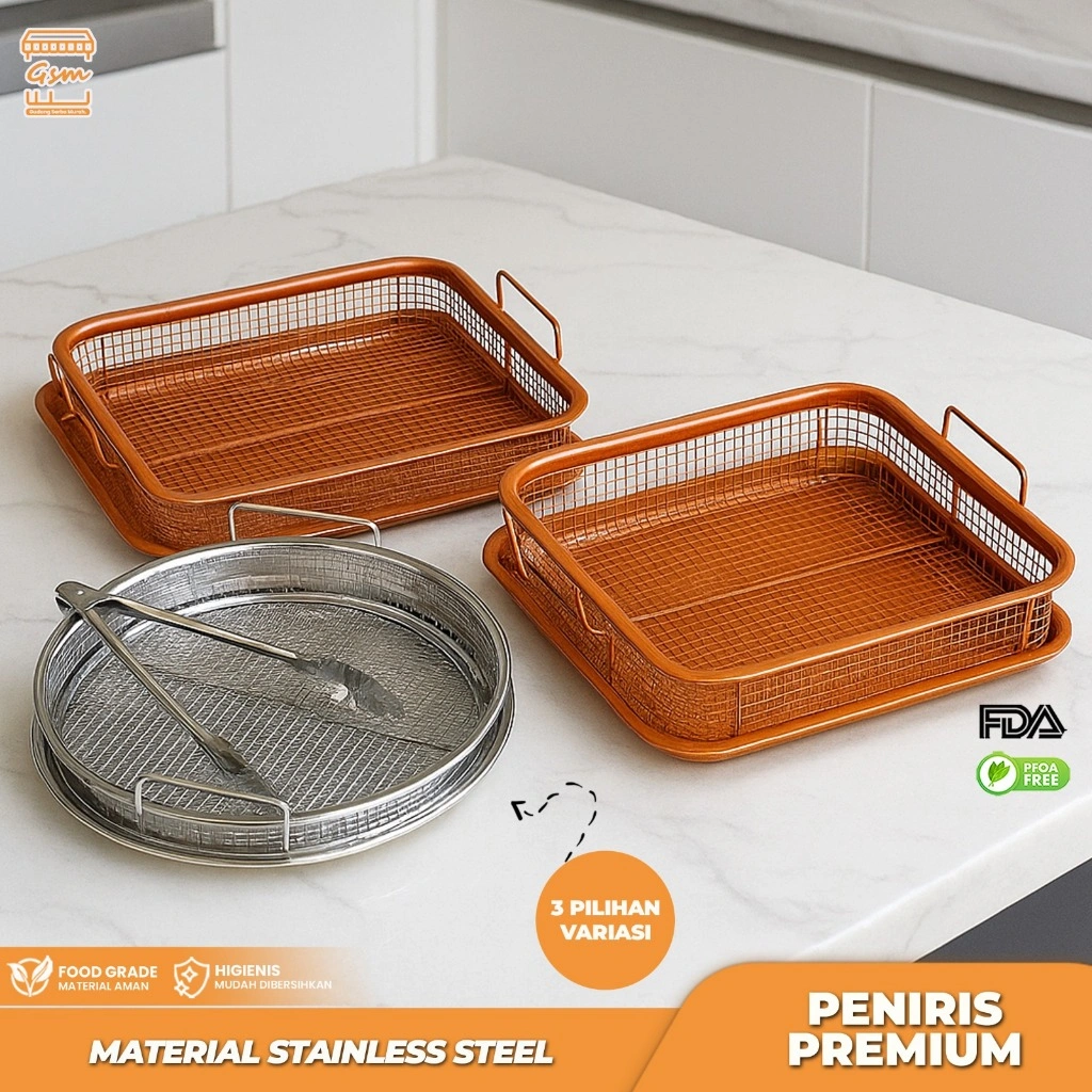 GSM Peniris Minyak Cooper Crisper Tray Fika Saringan Minyak / Oven Tray/ Cooling Rack / Baking Tray