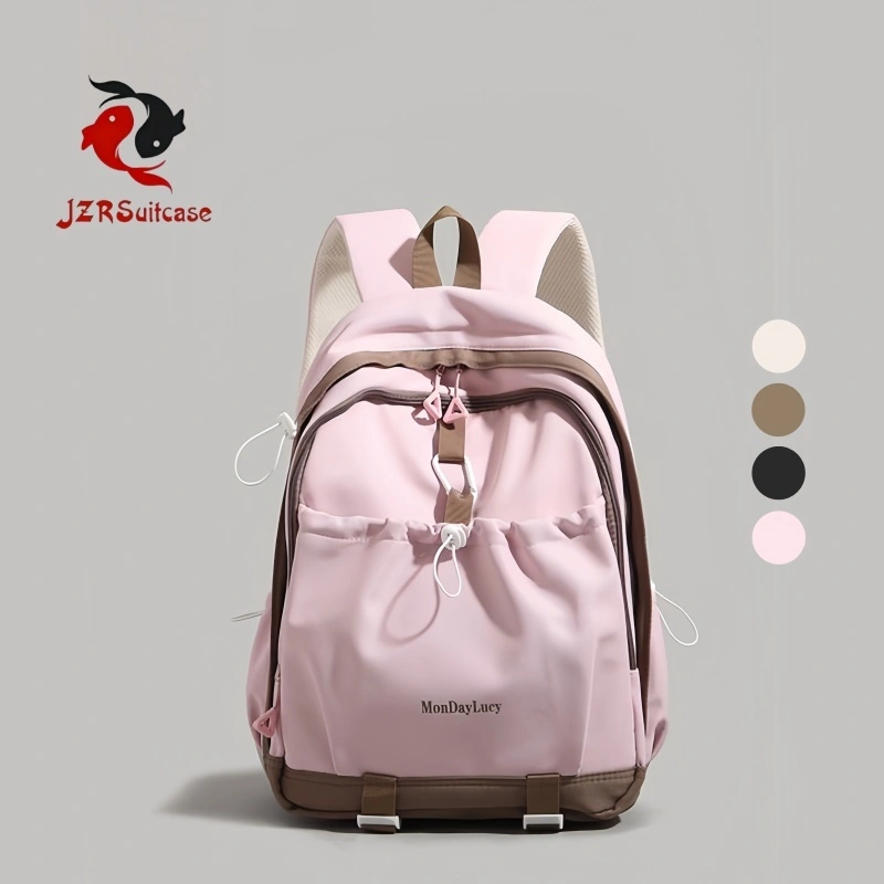 JZR suitcase tas travel Tas Sekolah Korean Style Tas Ransel Kuliah Wanita Waterproof Tas Ransel Laptop 14 inch Backpack-C022