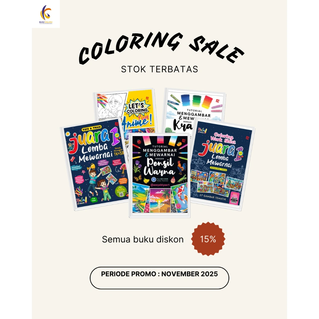 Promo Buku Mewarnai Disc Up to 15% - Penerbit Ruang Kata - Bukukaluku Jakarta