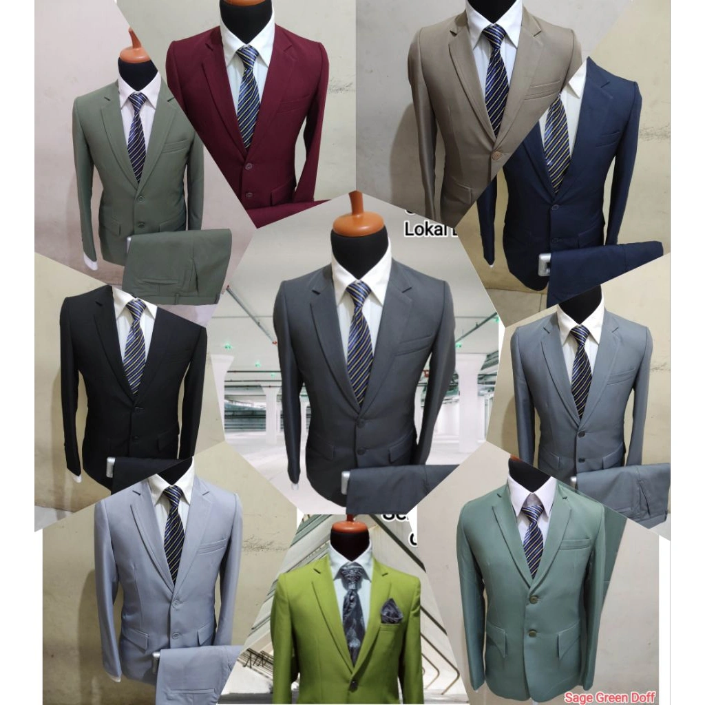 1 stel Jas bahan semi woll doff S M L XL XXL jas dan celananya saja bonus Sarung jas nya, jas manten jas pria jas formal jas nikah jas wedding jas kantor jas Korea style jas baru jas murah jas mumer jas wisudah jas almamater jas model baru