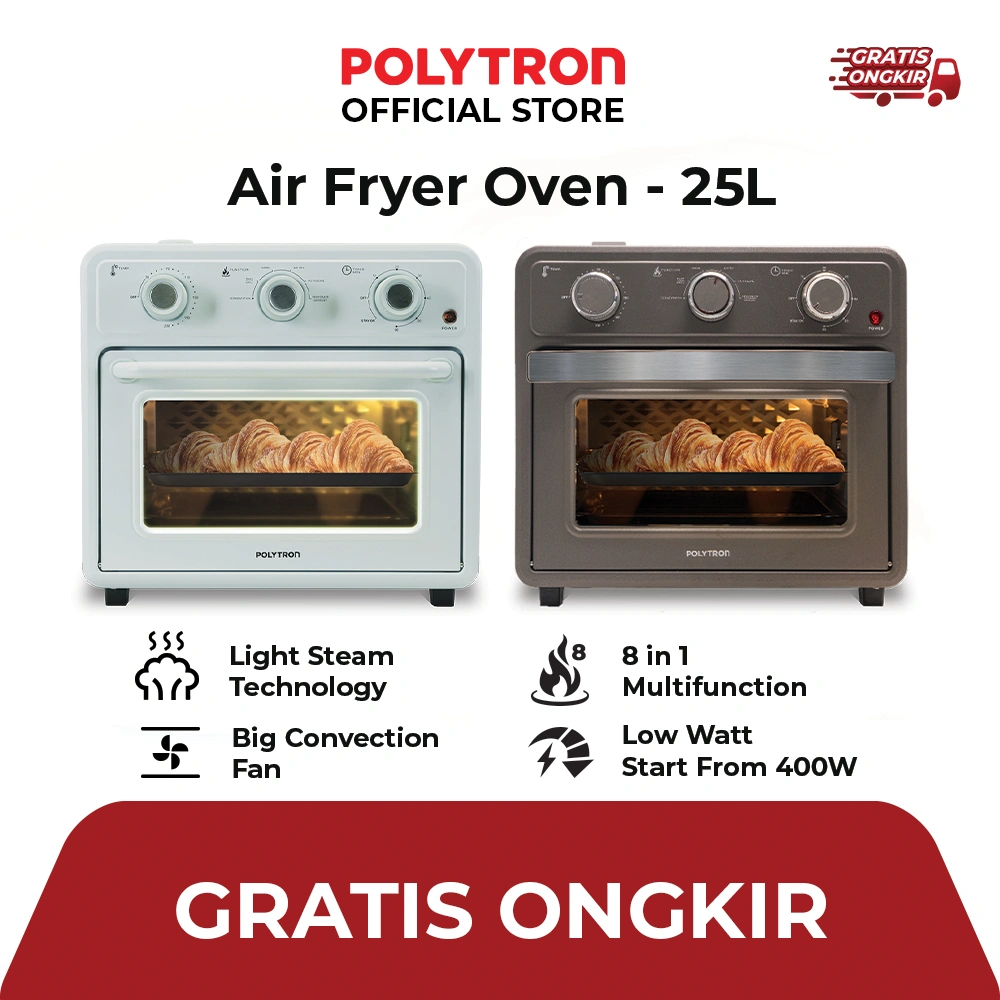 Polytron Kitchenmate Air Fryer Oven 25 Liter PEO 25S1G & PEO 25S2N