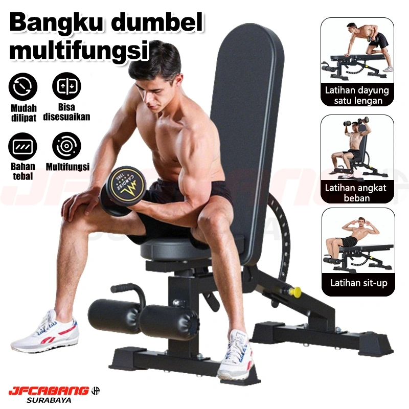 Fit Adjustable Folding Fitness Bench Dumbbell Weight Bench Home Sit Up Exercise Bench/Sit Up Bench Adjustable Folding Fitness Bench Press Dumbbell Weight Bench Kursi Gym