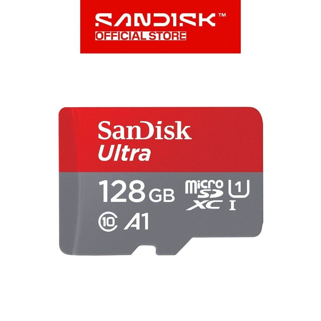 Memory Card | Micro SD 128GB SANDISK Ultra A1 up to 140Mbps Class 10 - Garansi Resmi 10 Tahun