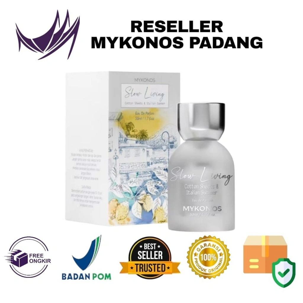 Parfum Unisex Tahan Lama Mykonos Slow Living EDP 50ML