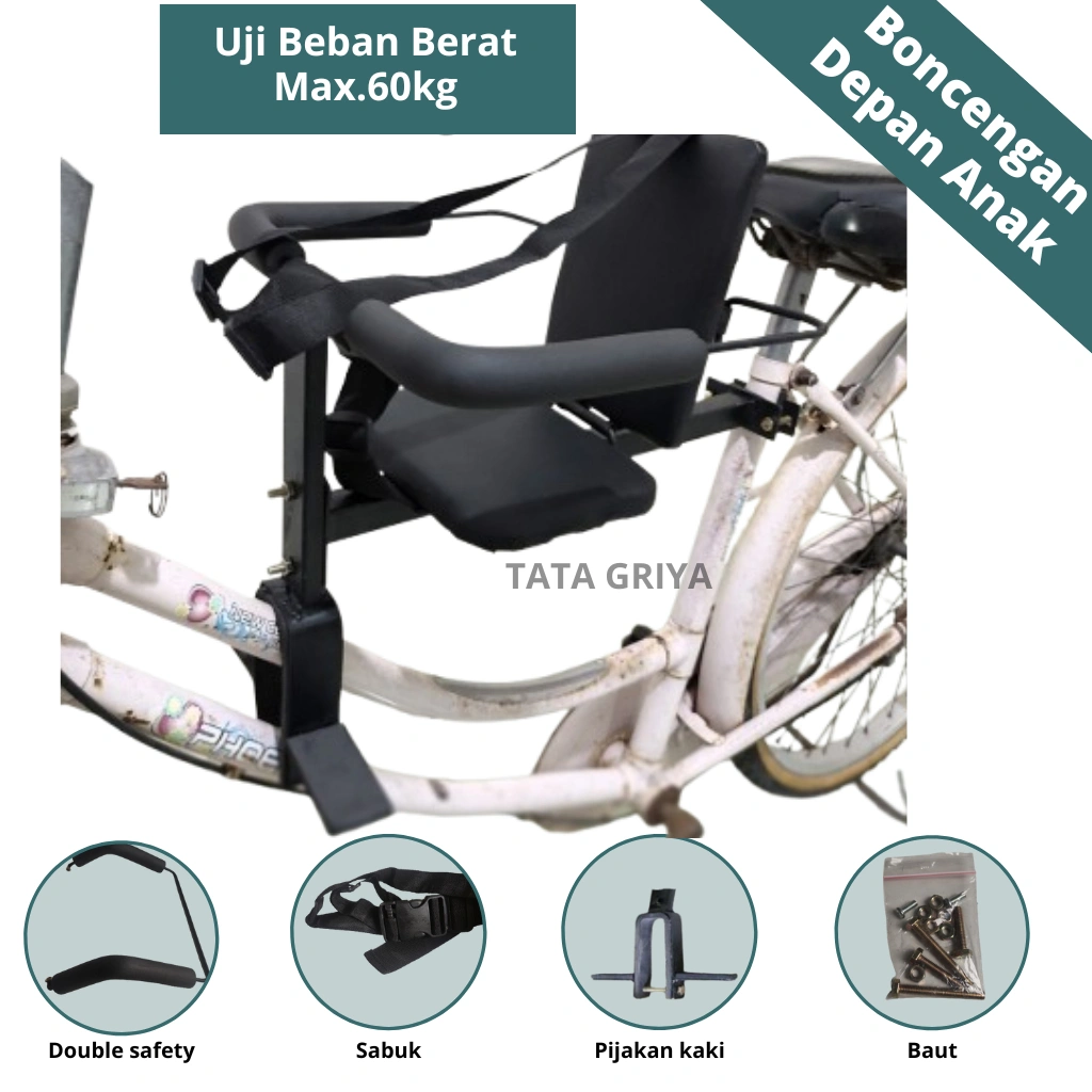 Boncengan sepeda anak/boncengan sepeda anak depan/goncengan sepeda lipat/MTB