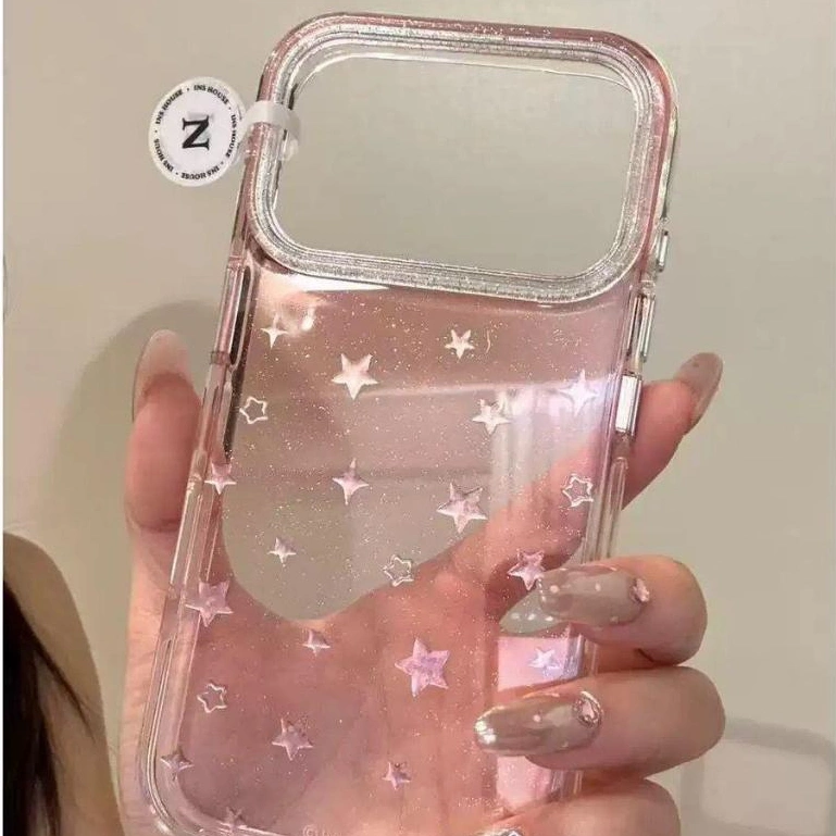 NEW ACRYLIC GLITTER STAR CASE IPHONE